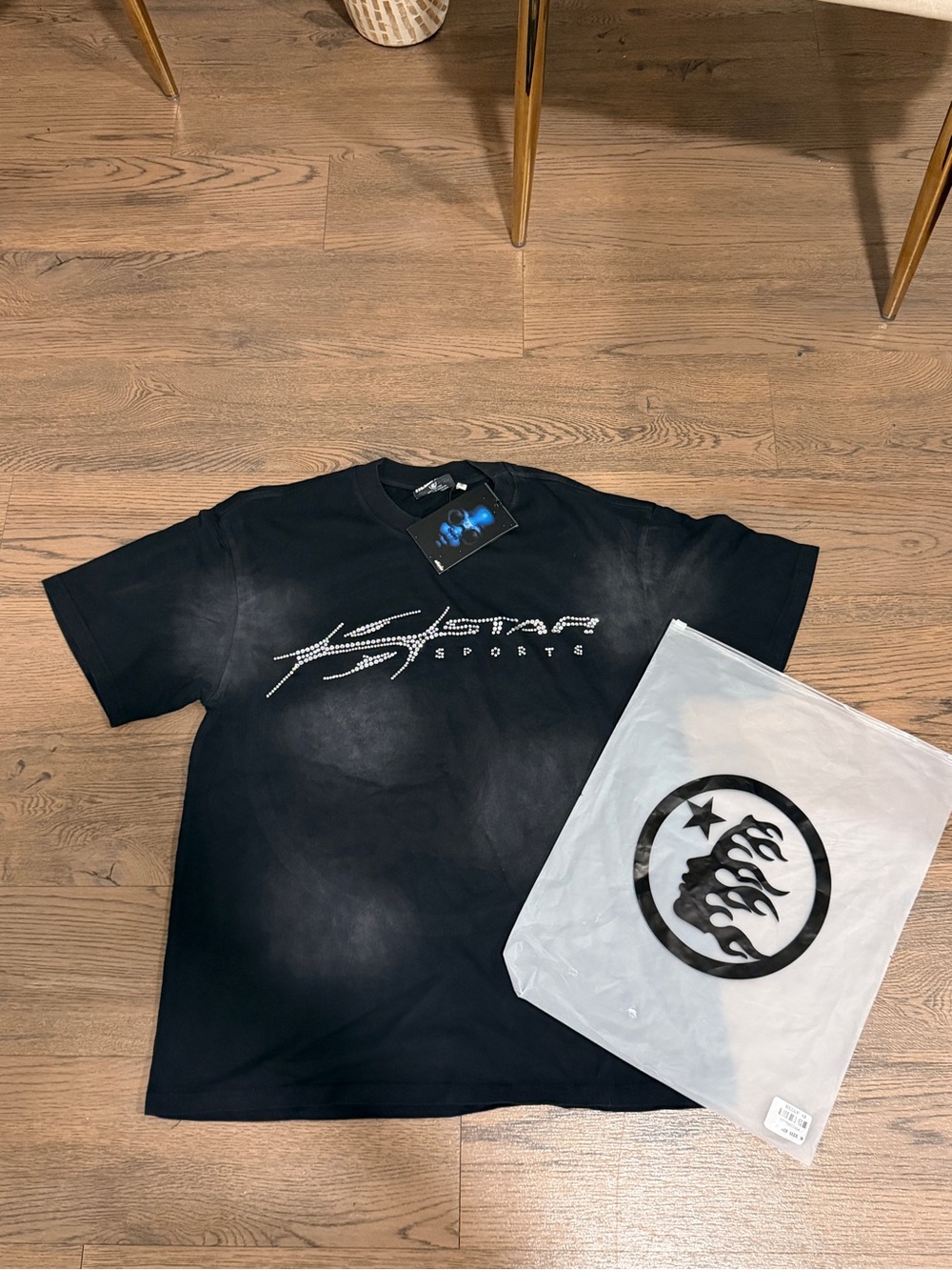 Men's Black Logo Short Sleeve Tee - Sports